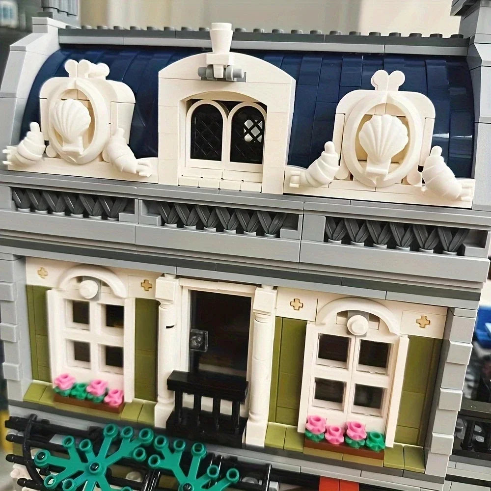 Creative Expert ParisianRestaurant Street View Building Blocks Assembly Model Sets Bricks Toys Decor Gift For Kids Adults 10243