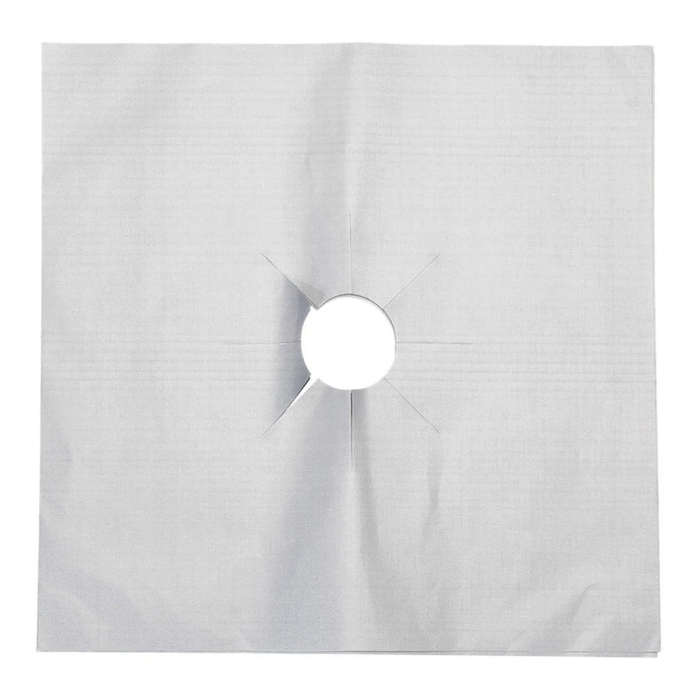 4Pcs Gas Burner Cover Non-Stick Gas Stove Protector Cover Heat Resistant Reusable Stove Clean Mat Cuttable for Kitchen