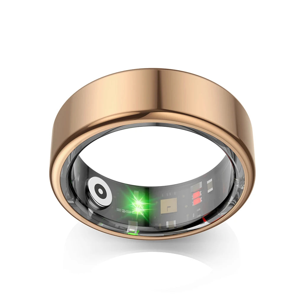 R02 Smart Ring Health Tracker 5.0 Bluetooth-Compatible Heart Rate Tracker IP68 & 5ATM Waterproof Wearable for Android for IOS