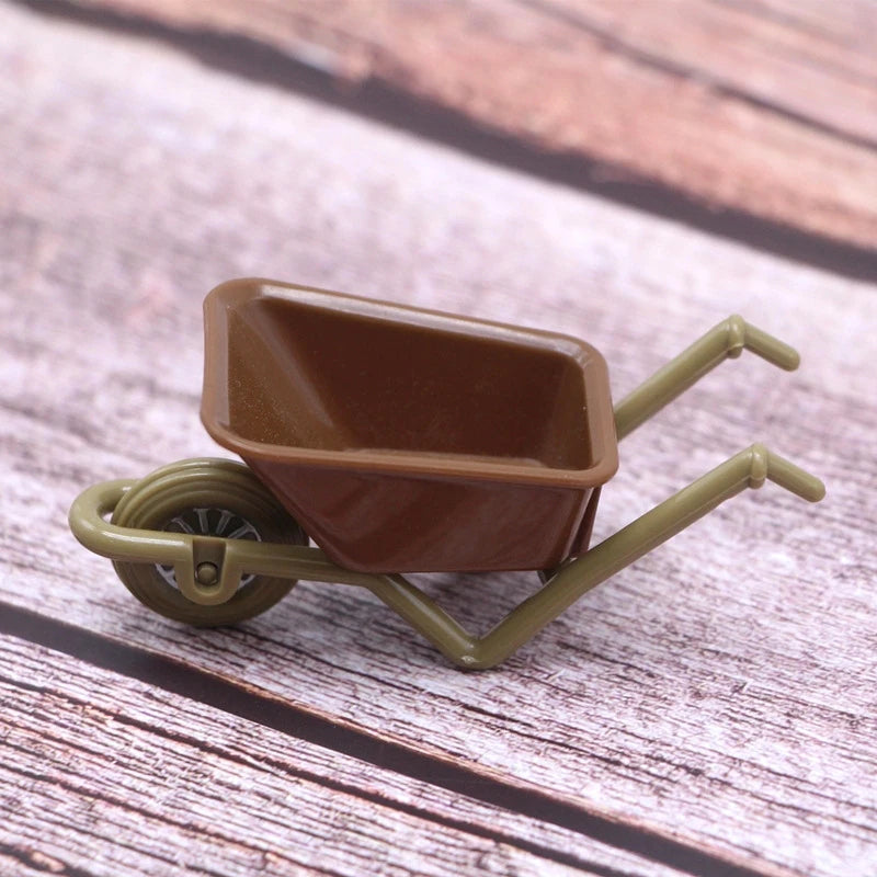 1Pc 1:12 Dollhouse Miniature Cart Trolley Mini Trailer Farm Tool Model Garden Furniture Decor Toy
