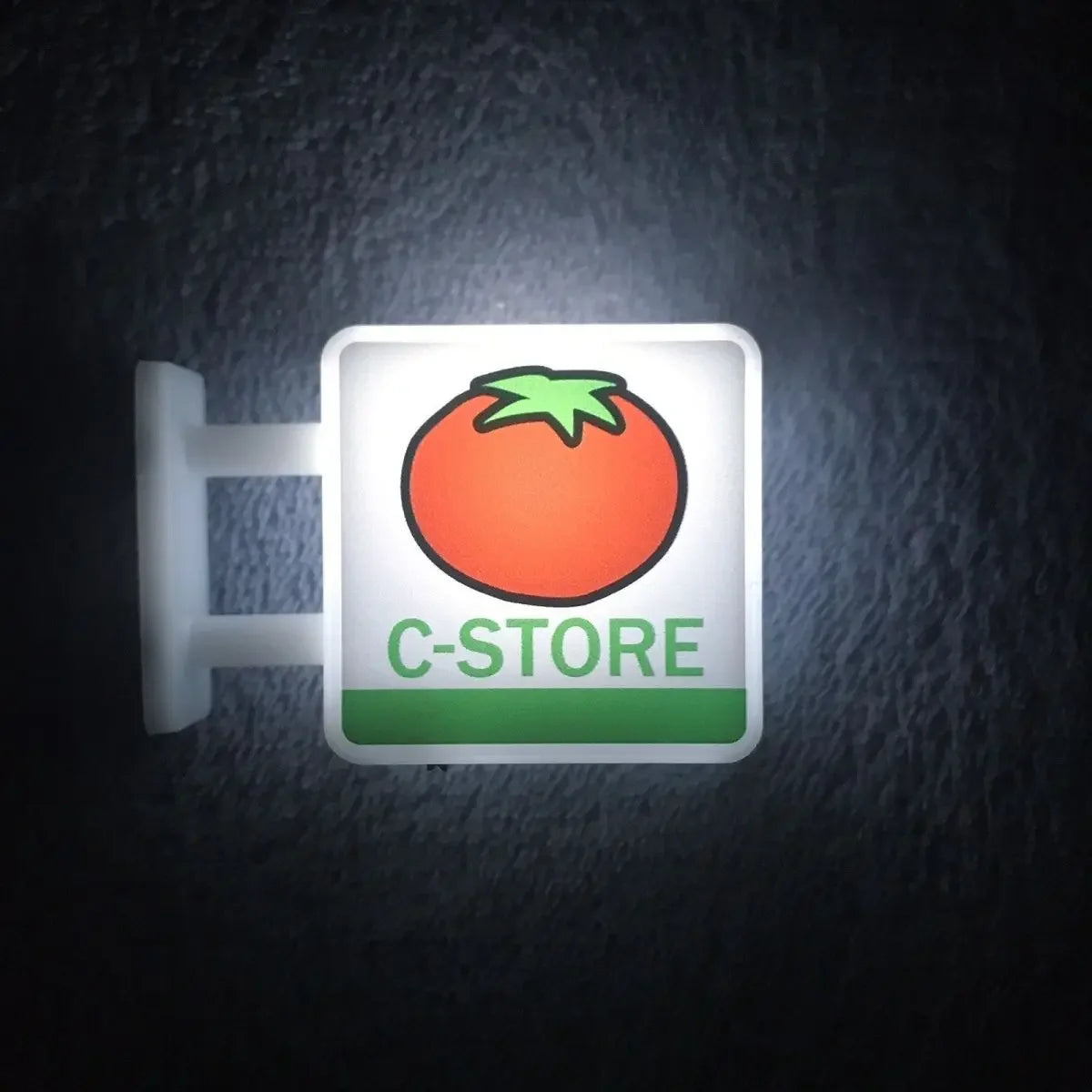 Convenience Store Fridge Magnet Miniature Model Magnetic Attraction Decorative Night Light Atmosphere Light Glowing Signboard