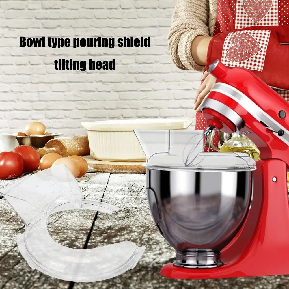 Pouring Shield Bowl Pouring Shield Tilt Head Parts Splash Guard Kitchen Aid Stand Mixers Anti-Splattering Kitchen Accessories