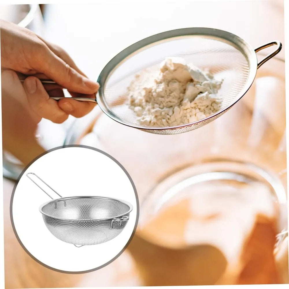 Stainless Steel Filter Basket Fine Mesh Strainer for Kitchen Fruit Vegetable Rice Wash Colander Basket