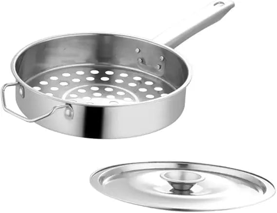 1set Stainless Steel Ladle Strainer Multi-function Kitchen Mesh Colander for Hot Pot Shrimp and Food Serving and Cooking Scoop f