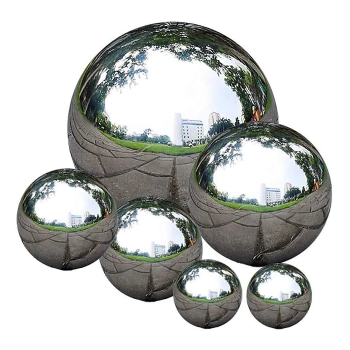 1pc Stainless Steel Mirror Ball Garden Decoration Ball Durable And Rust-Proof