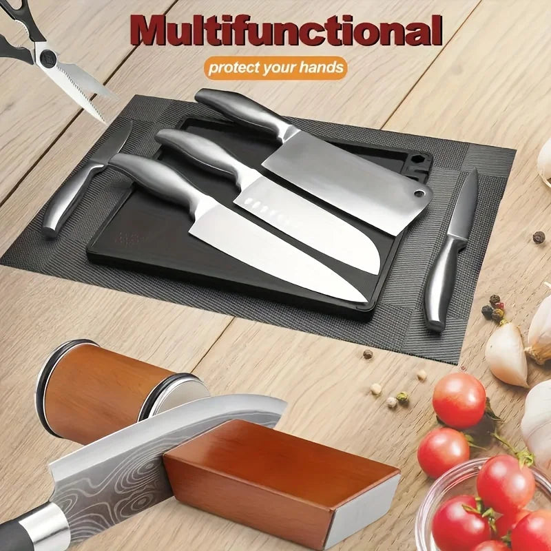 1pc Rolling Tool Sharpener with 15° 20° Magnetic Angles – Industrial Diamond Kitchen Sharpener Set for Easy, Precise Sharpening