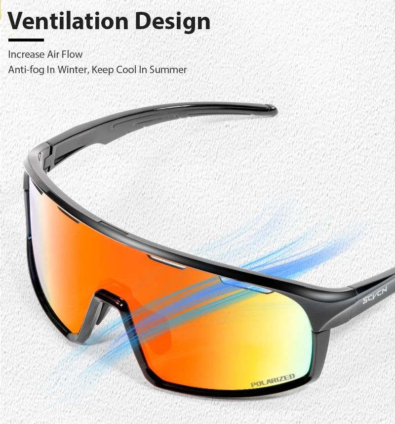 Polarized Cycling Sunglasses MTB Running Bicycle Sports