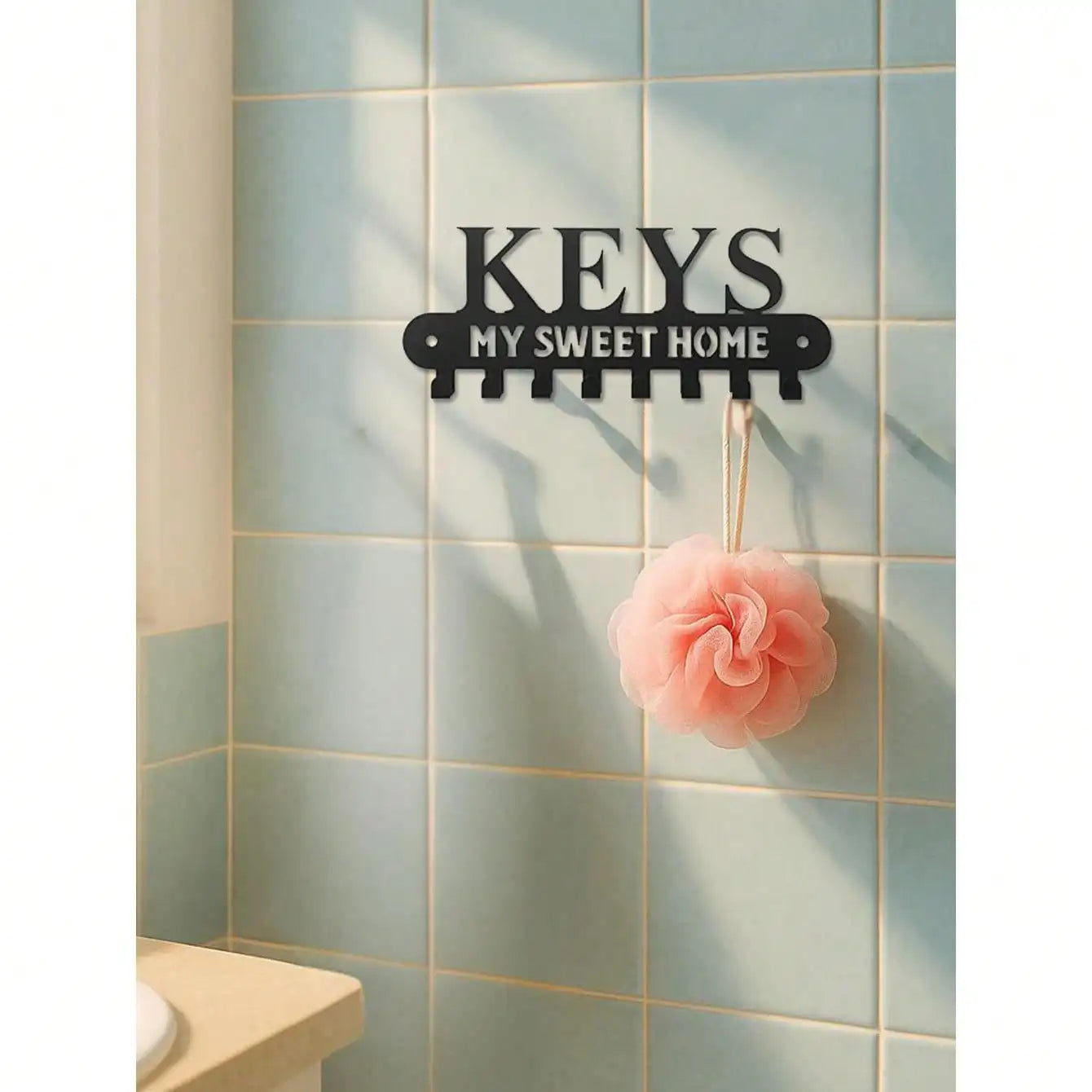 "Gothic Metal Key Holder – Wall-Mounted Rack | Dark Academia Decor | Housewarming Gift"