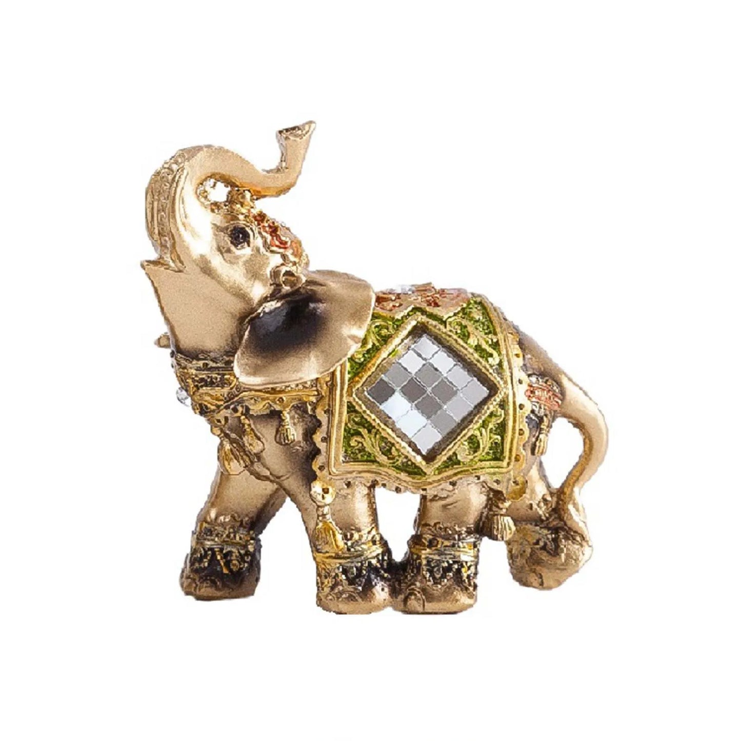 Cute Elephant Figurines Statue Creative Craft Tabletop Statue Suitable For Office Wine Cooler Decor Xuan-us