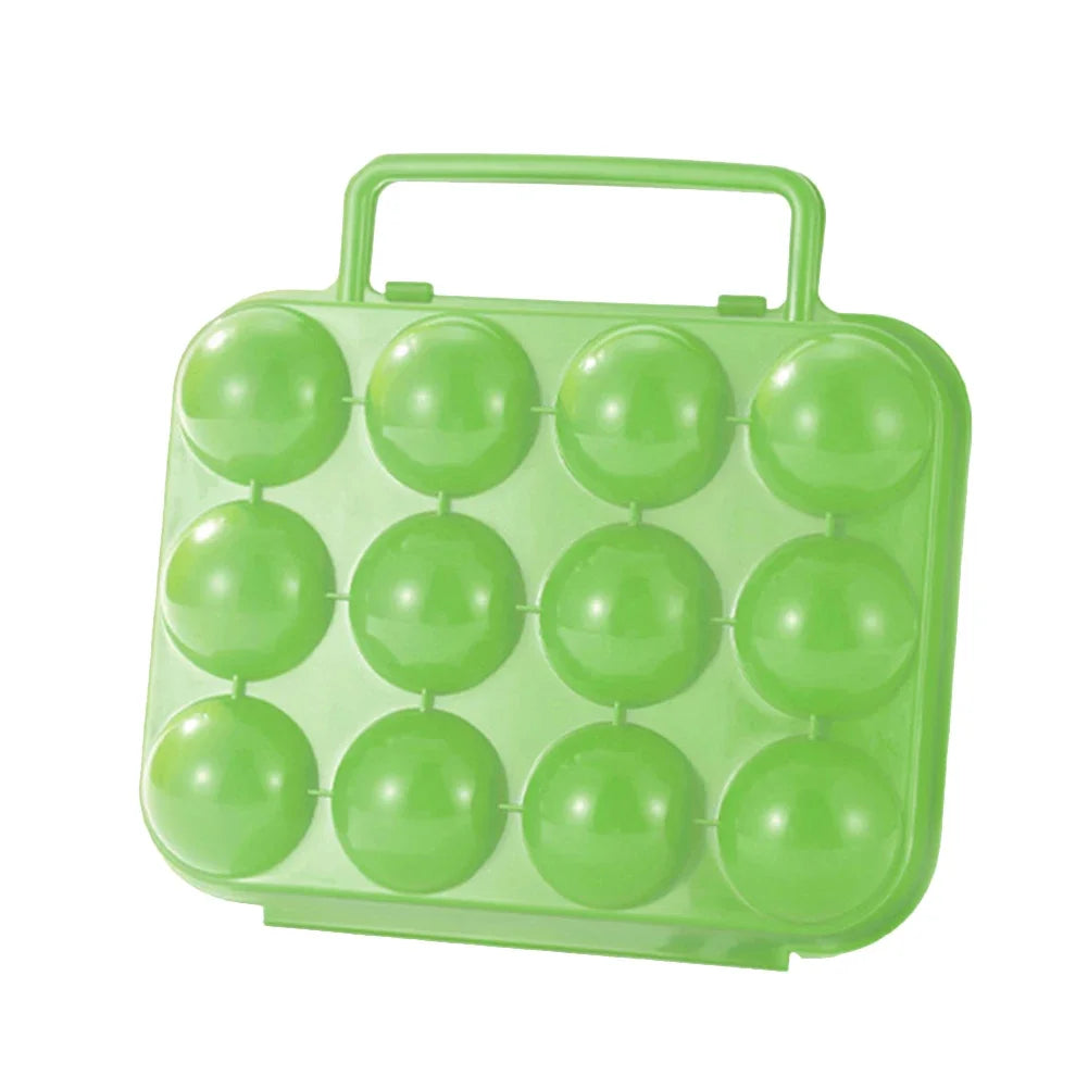 12 Grid Kitchen Organizer Case Portable Outdoor Eggs Carrier Protection Box