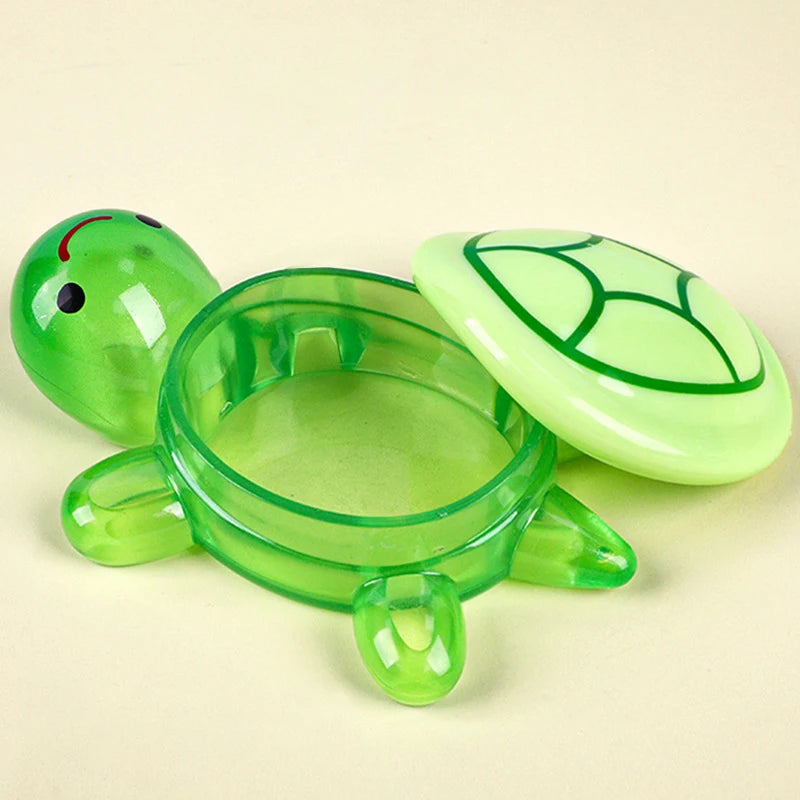 Cute Cartoon Luminous Turtle Storage Box Home Decor Resin Crafts Glowing Small Turtle Toy Storage Case Ornaments Decoration