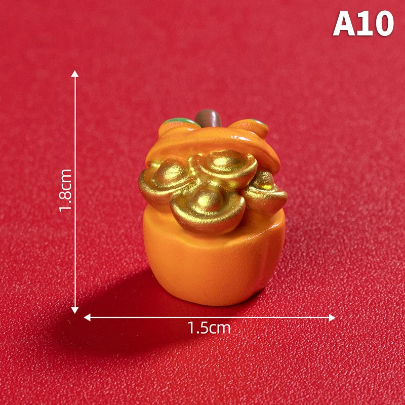 2025 Year Of The Snake Ornament Cartoon Lucky Snake Figurine Micro Landscape Car Interior Home Desktop Decoration