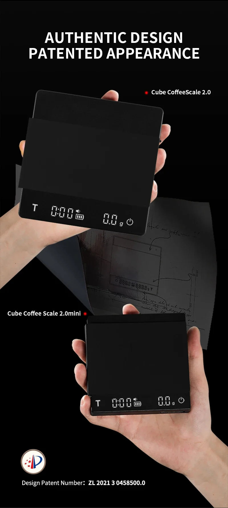 MHW-3BOMBER Digital Kitchen Coffee Scale High Precision Cyclic Rechargeable Espresso Electronic Scale Home Barista Accessories