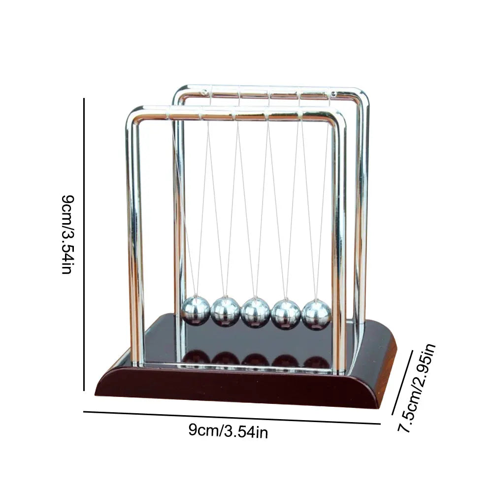 Newtons Cradle Steel Balance Ball School Teaching Supplies Physics Science Pendulum Desk Toy for Home and Office