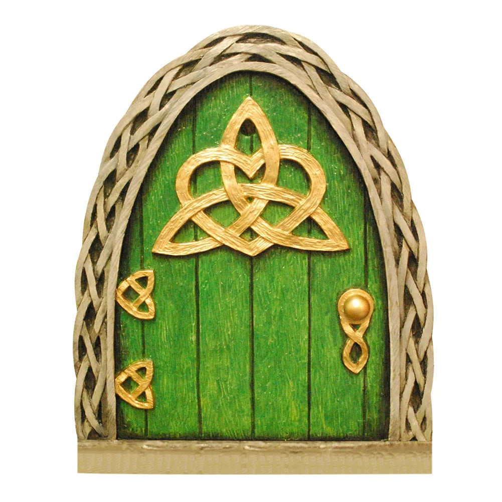 Miniature Fairy Door Wooden Elf Door Ornament Creative Dollhouse Fairy Door for Trees Garden Decor