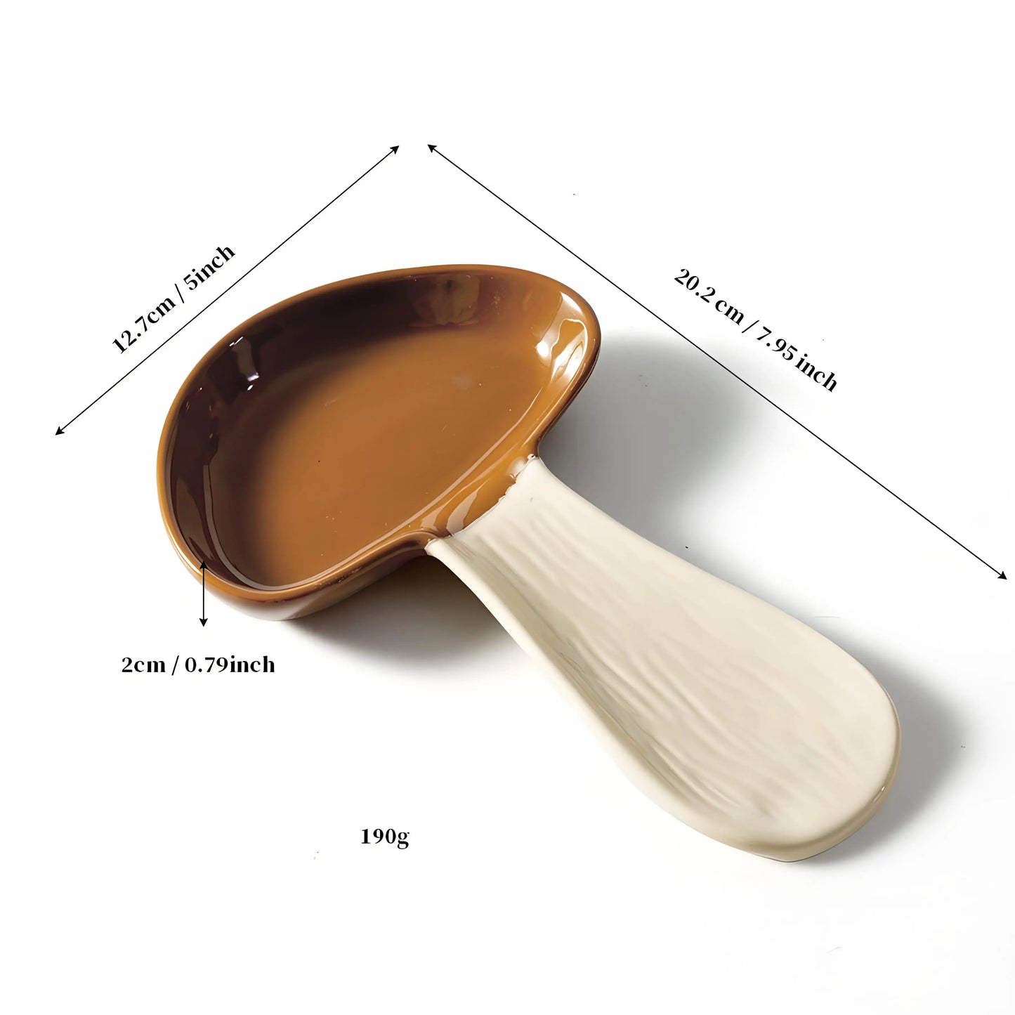 Ceramic Mushroom Soup Spoon Holder Vintage Style Kitchen Utensil Organizer High Appearance Level Home Dining Accessory