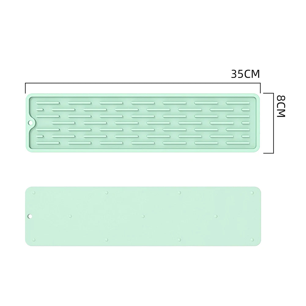 1pcHome Gadgets Silicone Faucet Mat Waterproof Cleaning Faucet Splash Catcher Mats Heat-insulation for Home Bathroon Accessories