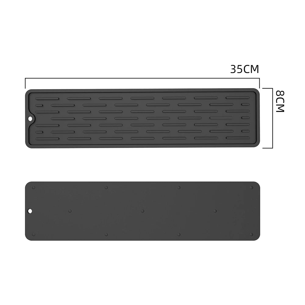 1pcHome Gadgets Silicone Faucet Mat Waterproof Cleaning Faucet Splash Catcher Mats Heat-insulation for Home Bathroon Accessories