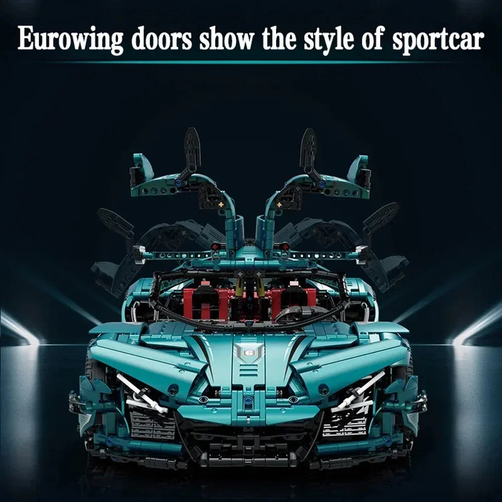 3468PCS Technical 1:8 ABOL-IE Supercar Building Blocks Model Bricks Assembly Sets Desktop Decoration Gifts For Room Decoration