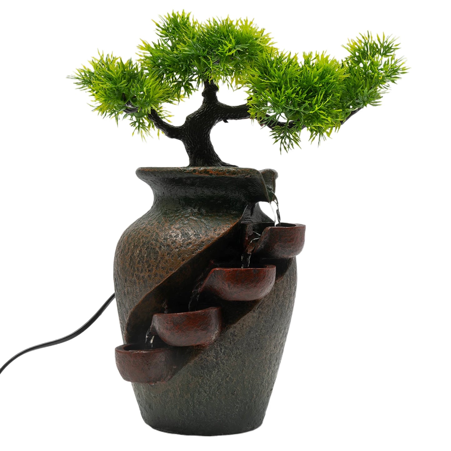 Mini Waterfall Tabletop Fountain, Indoor Relaxation Water Feature, Tabletop Fountains for Home Decoration