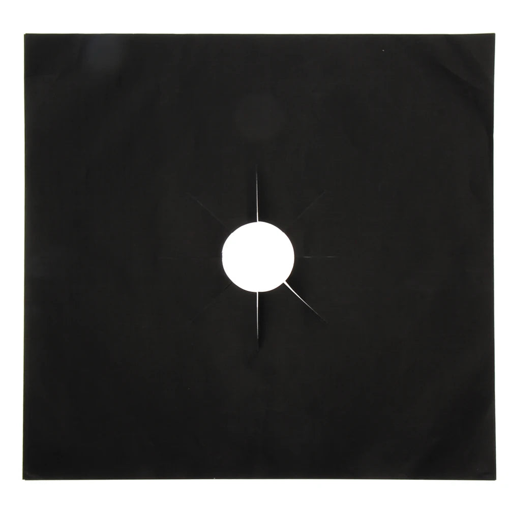 4Pcs Gas Burner Cover Non-Stick Gas Stove Protector Cover Heat Resistant Reusable Stove Clean Mat Cuttable for Kitchen