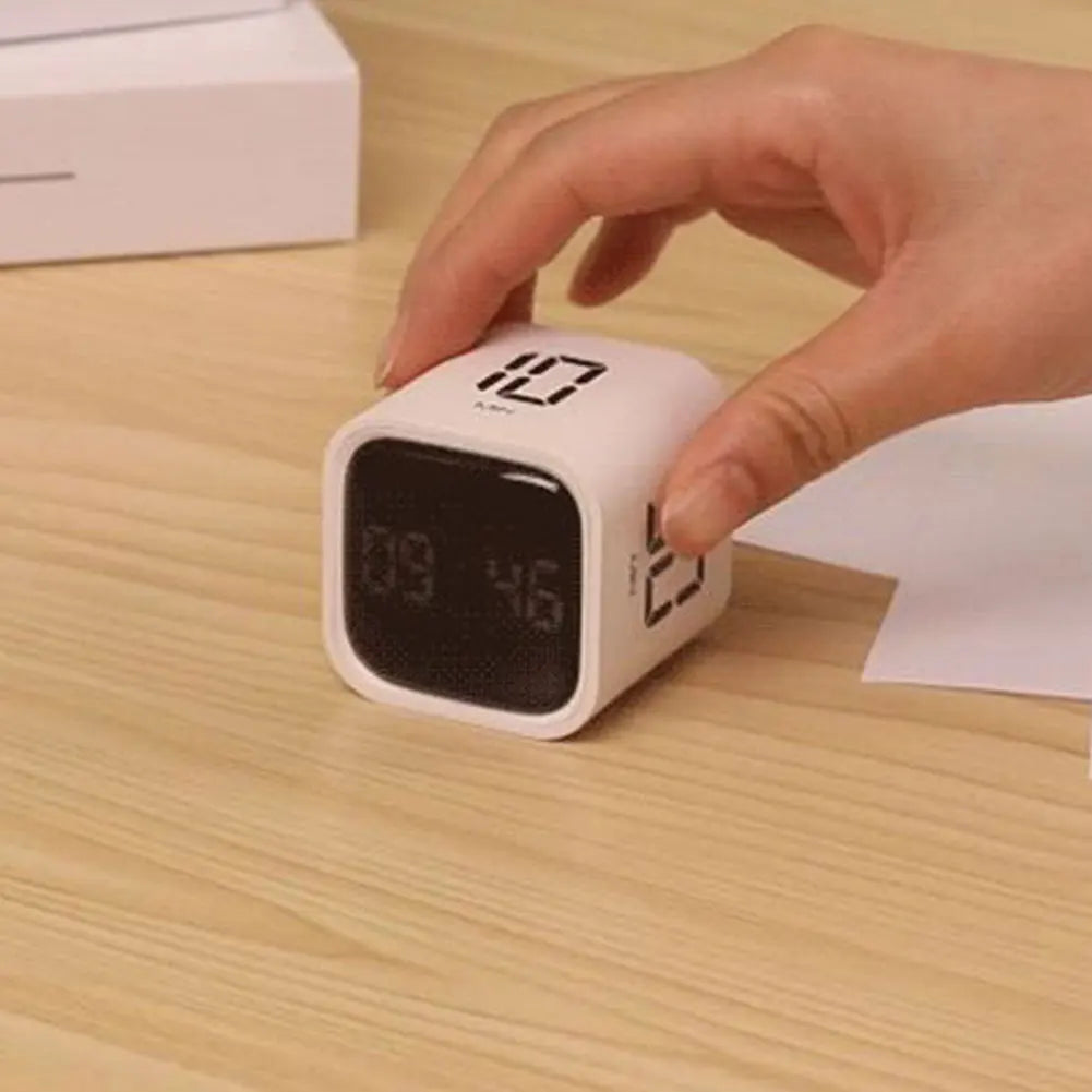 Productivity Cube Timer Mute Vibrate and Adjustable Sound Alert Mini Digital Timer Countdown Timer for Tasks Work Study Kitchen