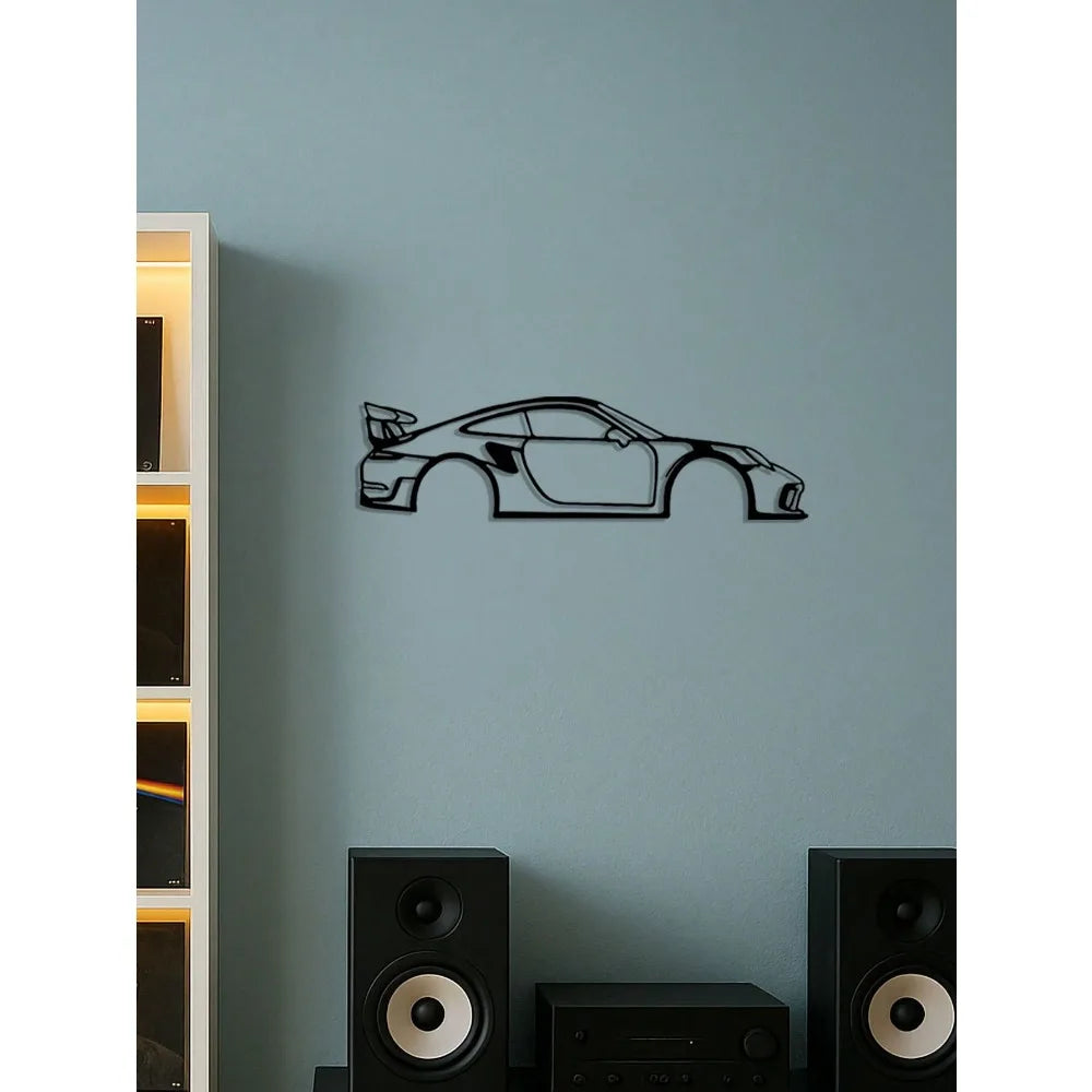 Black Metal Geometric Wall Art,Home/Bedroom/Kids Room Decor,Xmas/Halloween Gift,Wall Sculpture