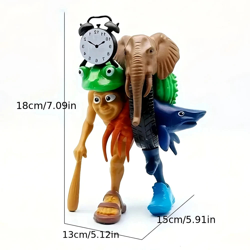 1pc Italian Brainrot Themed Character Statue Set - Fun, Creative and Collectible Holiday Ornament (Tungtungtung Sahur)