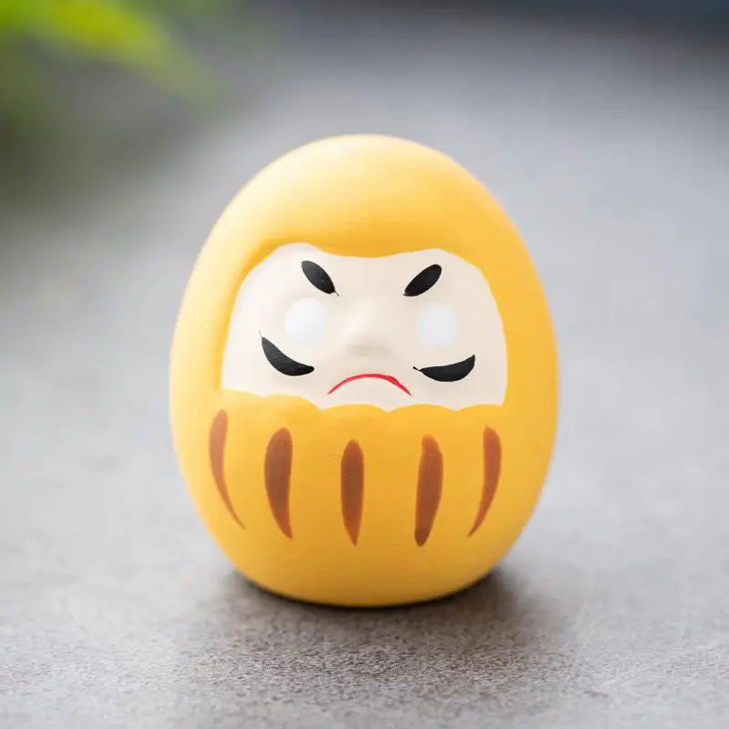 Japanese Ceramic Daruma Statue Daruma Tumbler Crafts Lucky Fortune Ornament Landscape Daruma Doll Fengshui Home Decor Gift