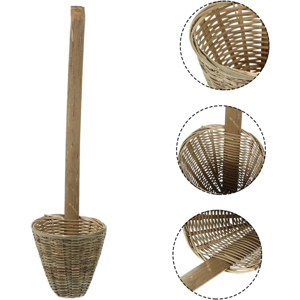 Bamboo Colander Strainer Noodle Skimmer Cooking Spoon Multi-functional Kitchen Tool