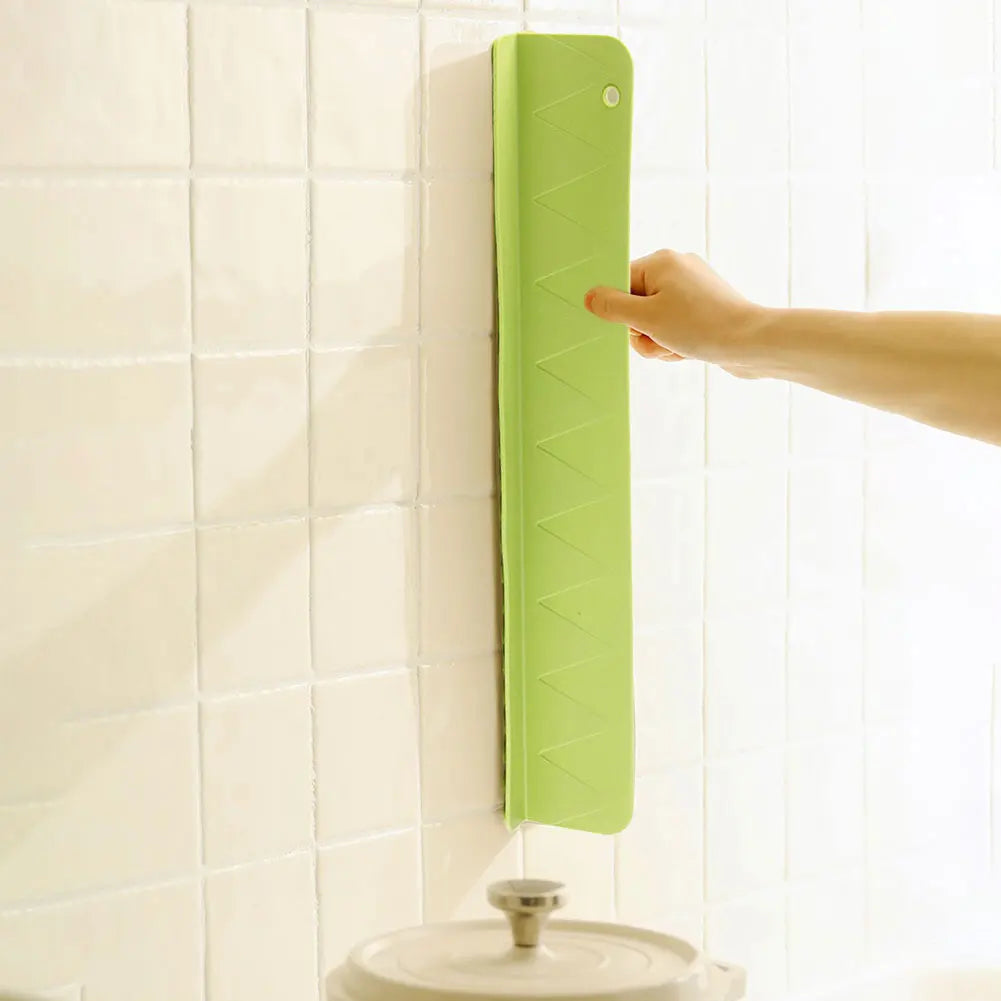 Silicone Water Splash Guard Washing Basin Anti-splash Stopper Splash Protector for Kitchen Island and Bathroom