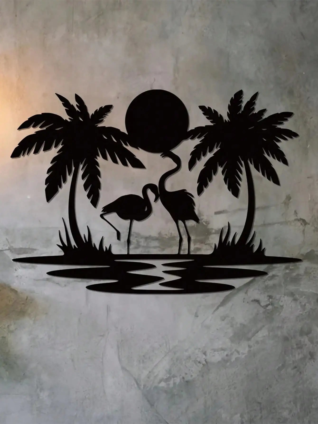 Swan Couple Wall Decoration (Wall Sculpture) | Gorgeous Ornament for Living Room/Door/Bedroom | Halloween & Christmas Gift