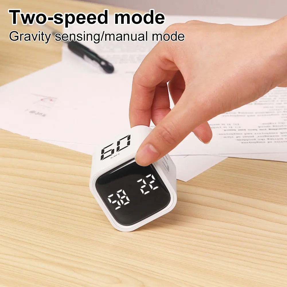 Productivity Cube Timer 5/10/30/60 Minutes and Custom Countdown Mini Digital Timer Countdown Timer for Tasks Work Study Kitchen