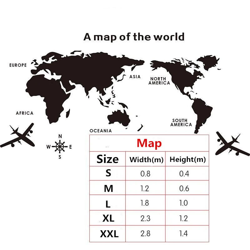 World Map Wall 3D Acrylic Wall Stickers Three-dimensional Mirror Stickers Bedroom Office Background Wall Decoration Stickers