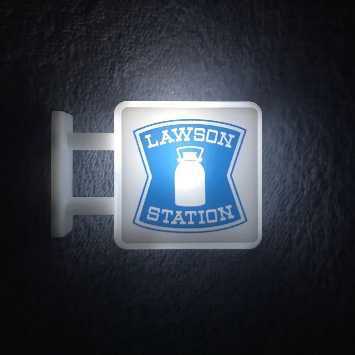 Convenience Store Fridge Magnet Miniature Model Magnetic Attraction Decorative Night Light Atmosphere Light Glowing Signboard