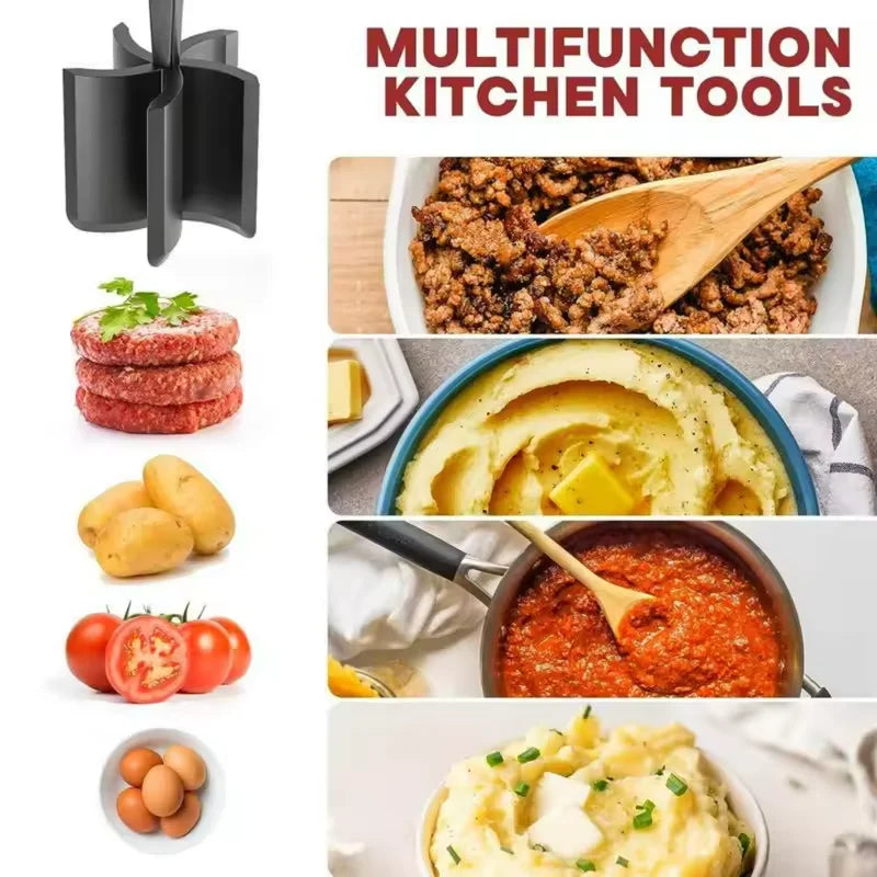 Kitchen Chicken Shredder Non-Slip Meat Grinders For Pork Beef Cooked Chicken Breasts Vegetable Kitchen Tool Handle Shredder