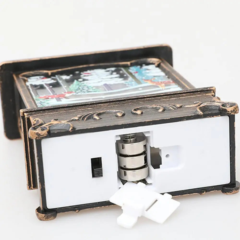 Christmas Wind Chime Snow Globe Music Box Snowflake Lantern Festive Holiday Decoration Gift Home Decoration Accessories