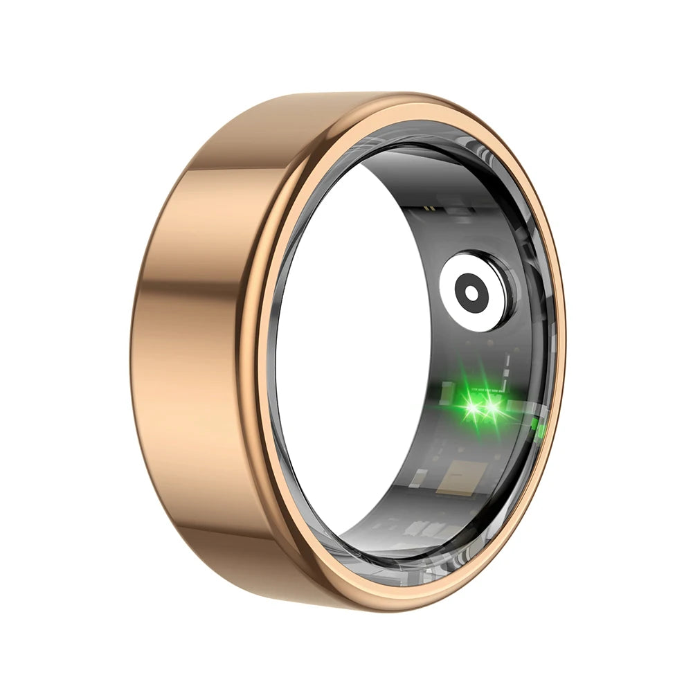 R02 Smart Ring Health Tracker 5.0 Bluetooth-Compatible Heart Rate Tracker IP68 & 5ATM Waterproof Wearable for Android for IOS