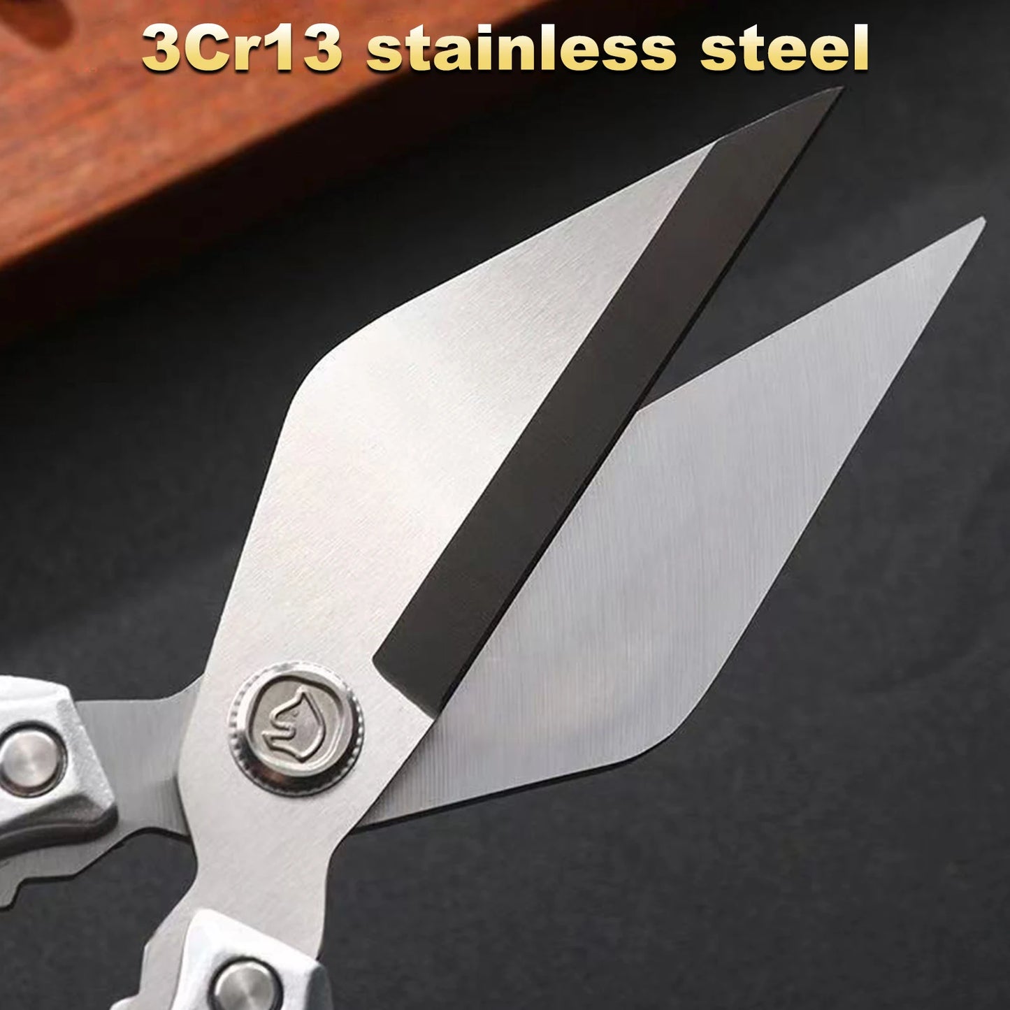 Kitchen Shears Stainless Steel Kitchen Scissors Poultry Scissors for Chicken/Poultry/Fish/Meat/Vegetables/Herbs/BBQ