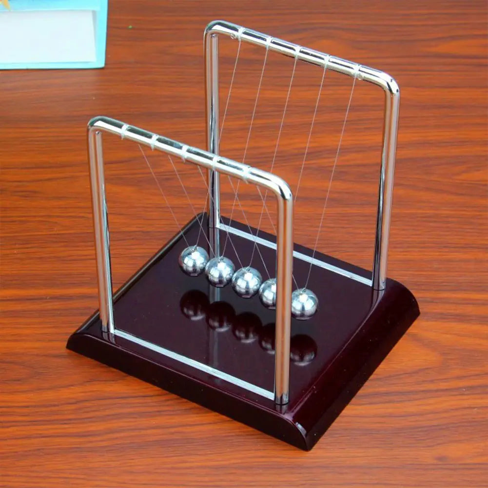Newton Cradle Balance Steel Balls Physics Science Pendulum Desk Toy Science Physics Gadget Stress Relief Gifts Home Decoration