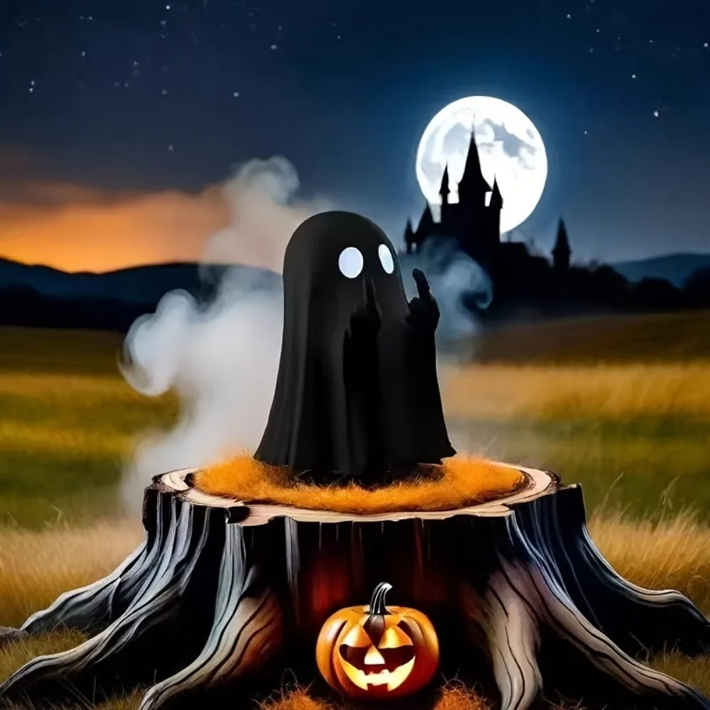 2pcs Small Ghost Scare You Creative Halloween Cute Ghost Ornaments for Home Office Party All Suitable