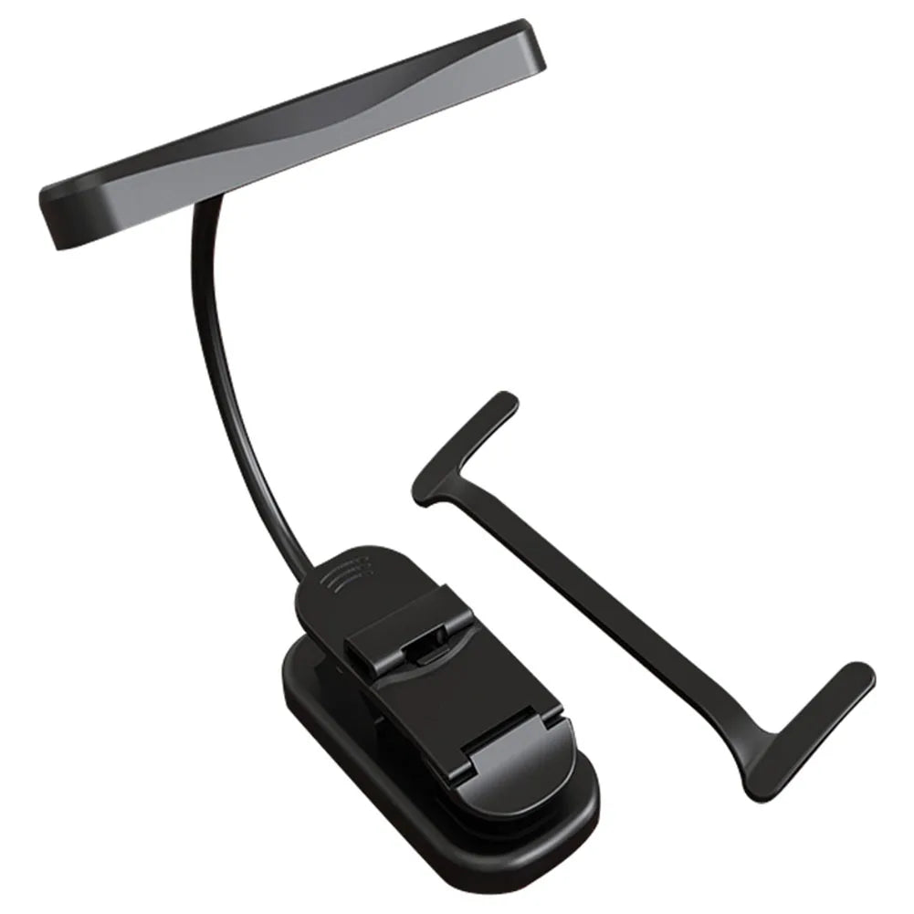 LED Music Stand Light with Flexible Neck Clip On Reading Light Touch Stepless Dimming Clip On Book Lamp for Home Office