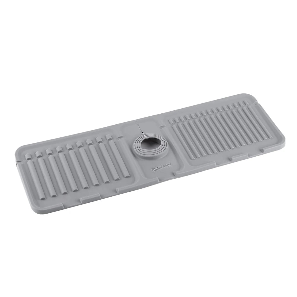 Silicone Drip Catcher Tray Quick Dry Water Catcher Mat Multi-Purpose Faucet Drainage Pad Drying Mat for Kitchen Bathroom
