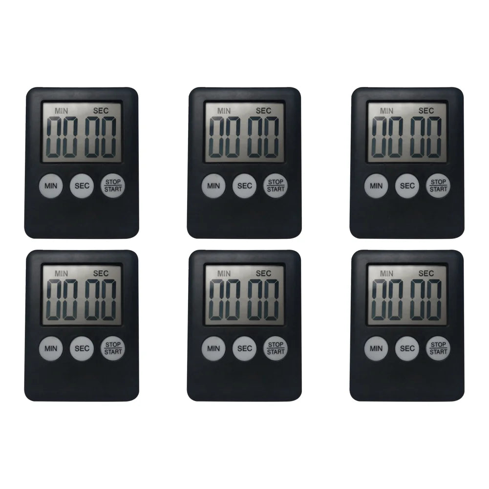 10-1PC Mini Electronic Timer Stopwatch LCD Display for Sports Exercise Baking Cooking Digital Timer Multi-Function Kitchen Timer