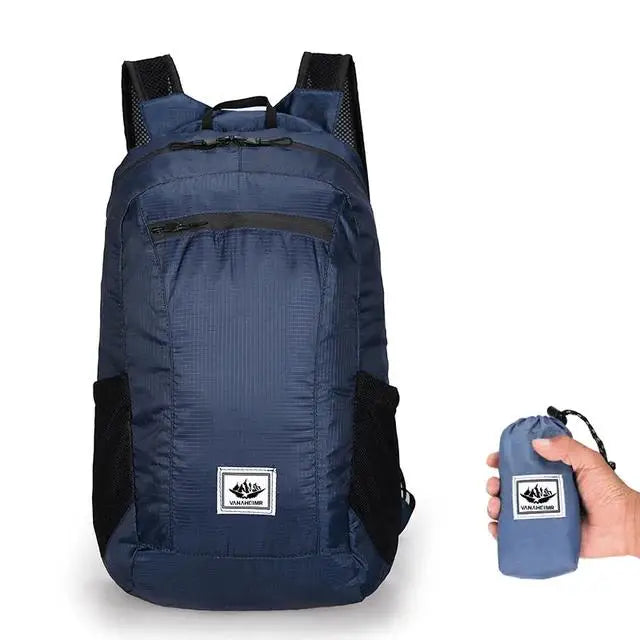 20L Portable Foldable Backpack Folding Mountaineering Bag Ultralight Outdoor Climbing Cycling Travel Knapsack Hiking Daypack