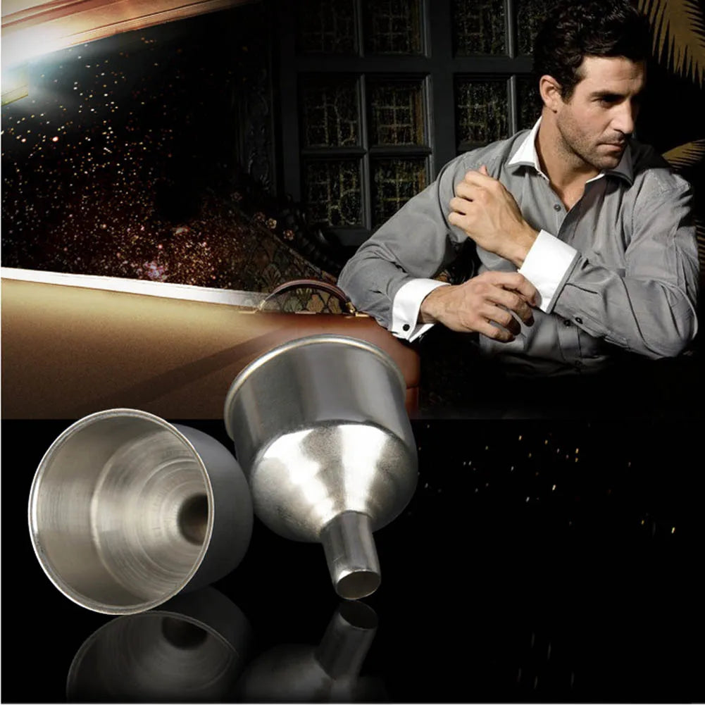 Stainless Steel Funnel Non-toxic Oil Liquid Funnel Multi-function Handhold Portable Security Food Grade Kitchen Supplies
