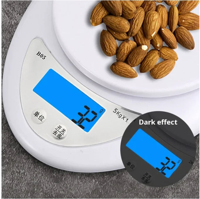 1pc 5kg Portable Digital Scale Scales Food Balance Measuring Weight Kitchen LED Electronic Scales