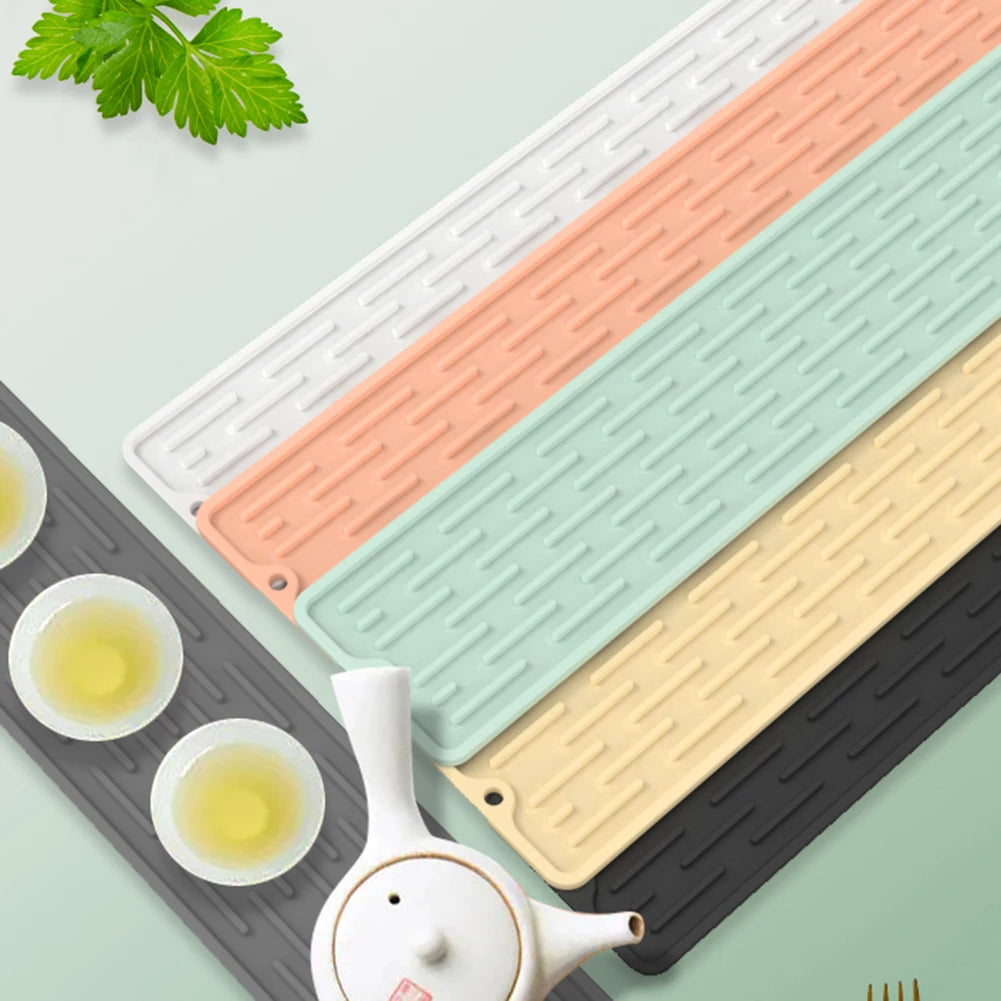 1pcHome Gadgets Silicone Faucet Mat Waterproof Cleaning Faucet Splash Catcher Mats Heat-insulation for Home Bathroon Accessories