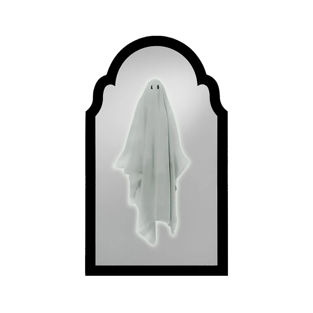 NEW Ghost Mirror Halloween Decorations Night Light Spooky Apparition Halloween Hologram Ghost Mirror Prank Halloween Party Decor