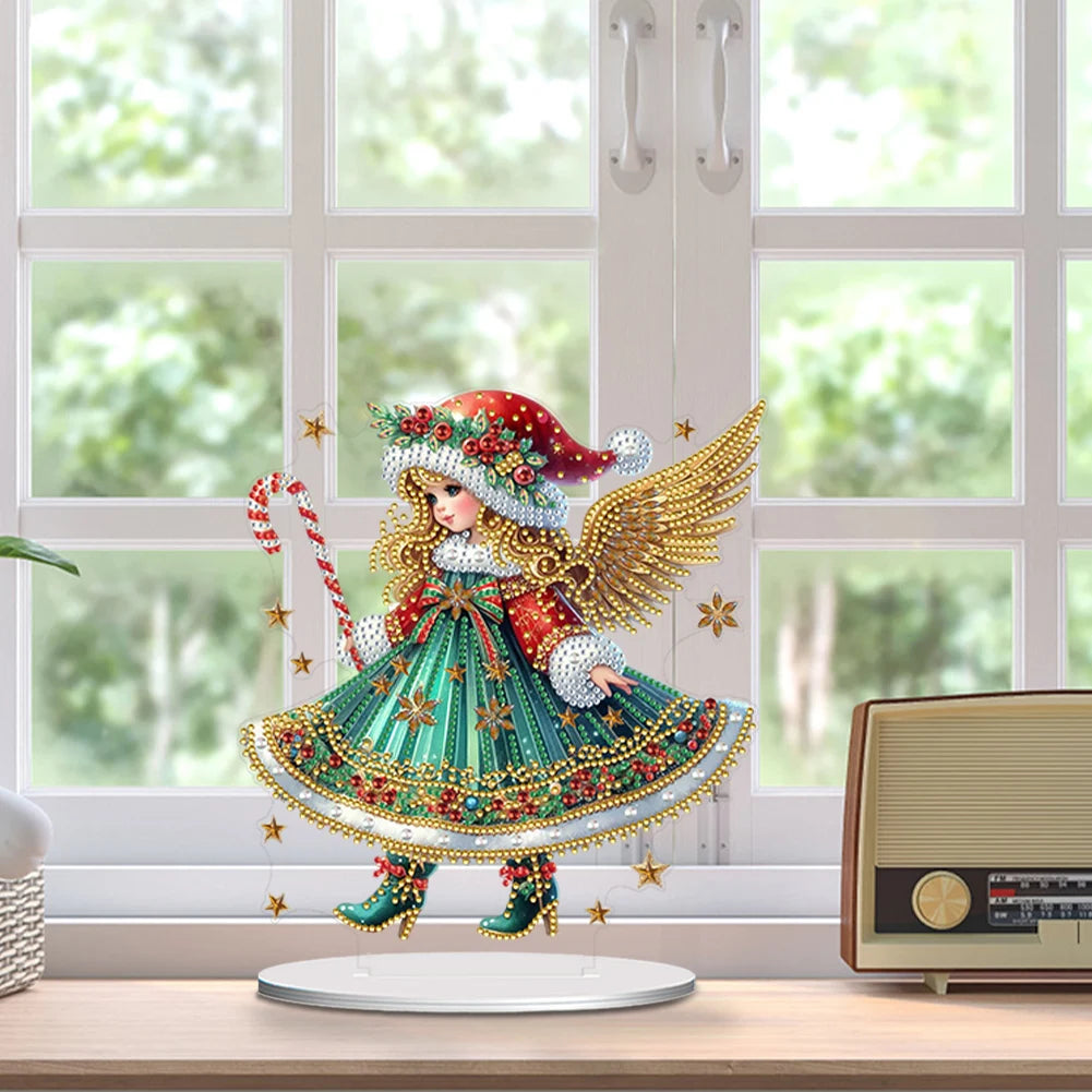 Special Shape Angel Girl Diamond Painting Tabletop Ornaments Kit Desktop Diamond Art Kits Diamond Painting Desktop Decorations